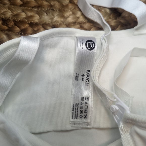 Bravado Designs White Maternity Nursing Camisole Tank Top Sz Small S Nordstrom - Picture 5 of 7